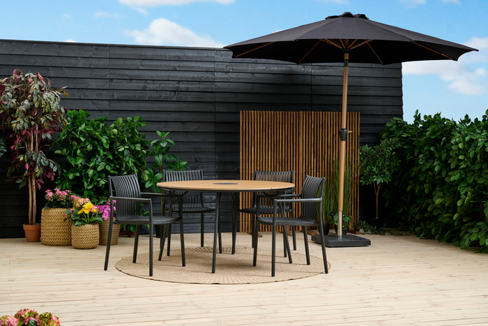 Trädgårdsstol Wien Svart Sunlife